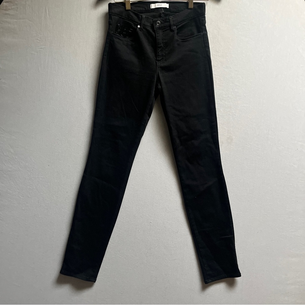 Brax Feel Good Style Shakira Black Skinny Jeans Womens Sz 27x32